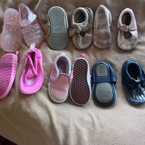 Freshly Picked Pink Leather Baby Moccasins